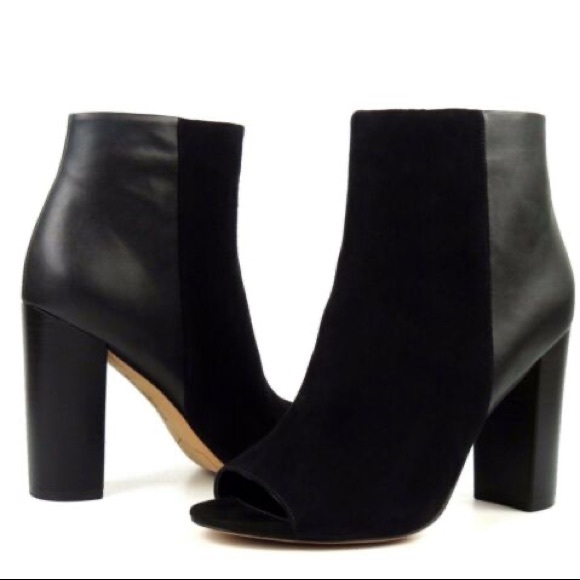 Sam Edelman Shoes - Sam Edelman Yarin Leather/Suede Peep Toe Heel 7.5